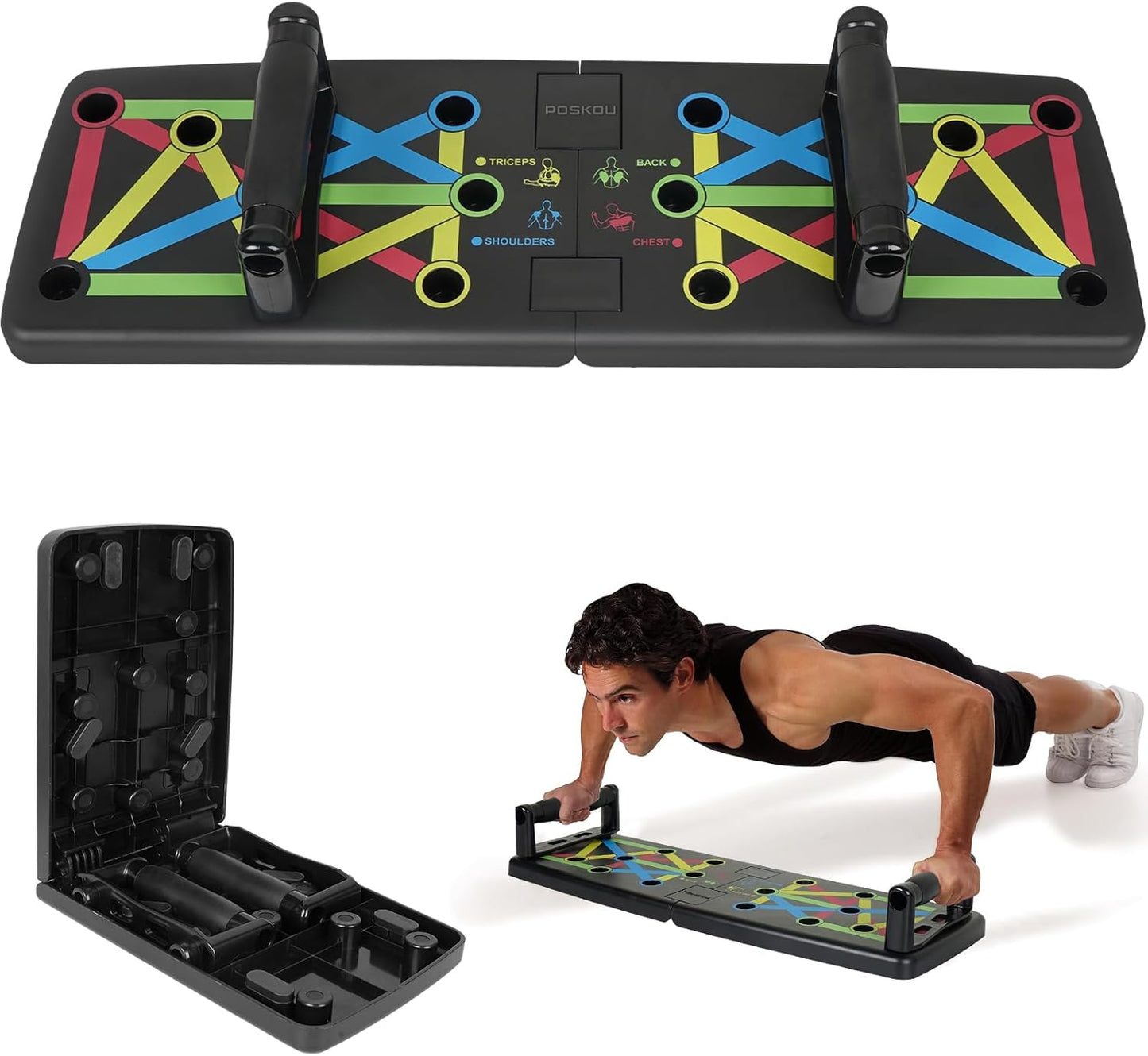 Push up Board Pushup Bar Multifunction Push up Handles Exercise Workout Fitness Equipment for Home Gym