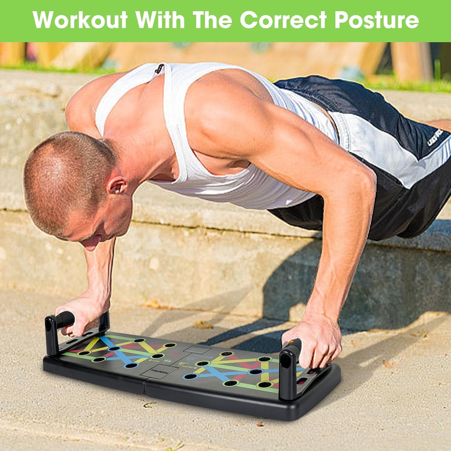 Push up Board Pushup Bar Multifunction Push up Handles Exercise Workout Fitness Equipment for Home Gym