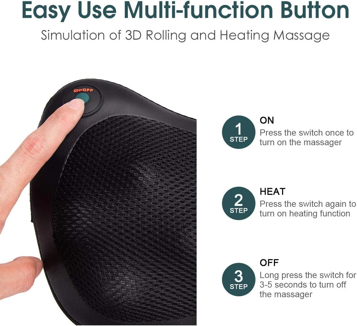 InstaRelief™ Heated Neck Massage Pillow