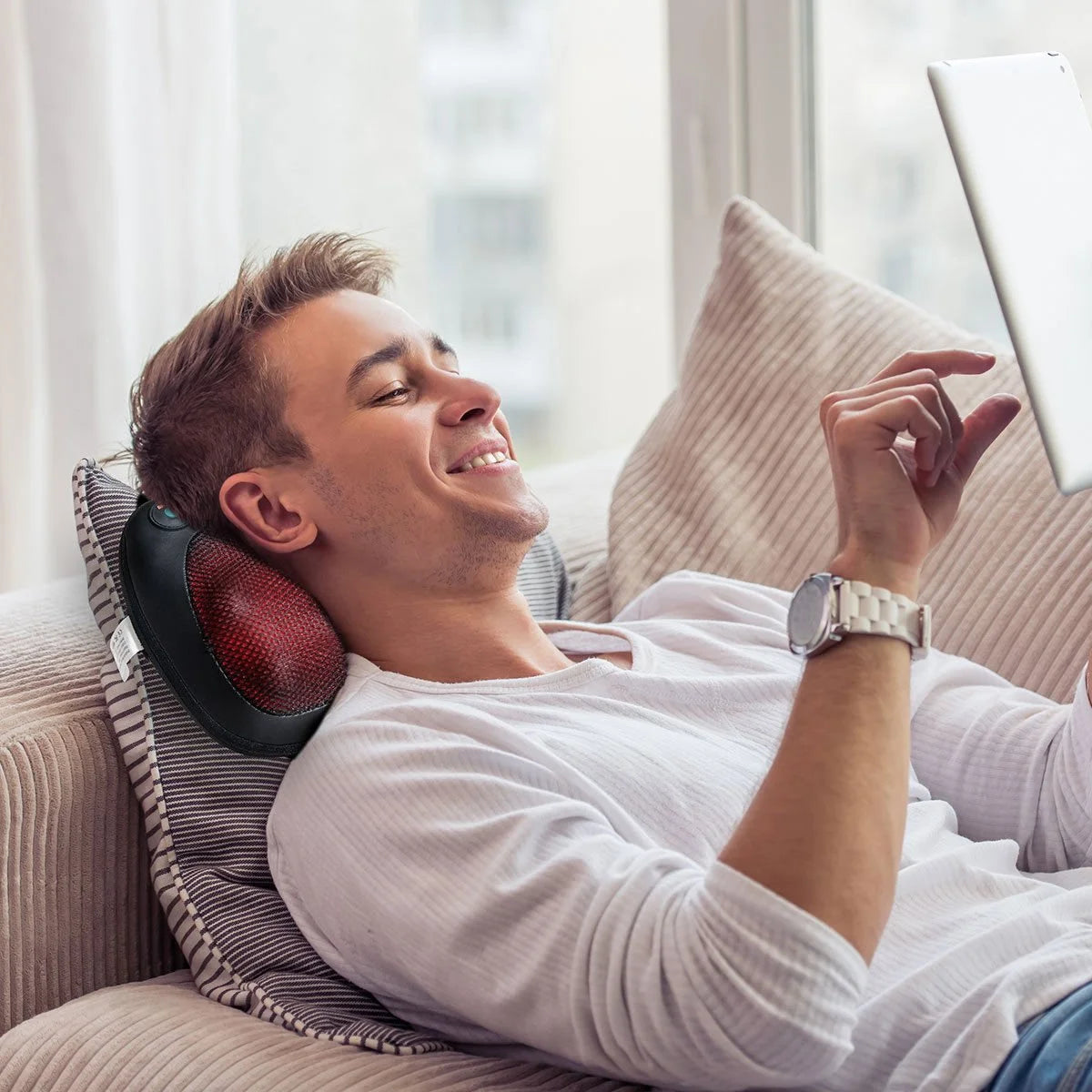 InstaRelief™ Heated Neck Massage Pillow